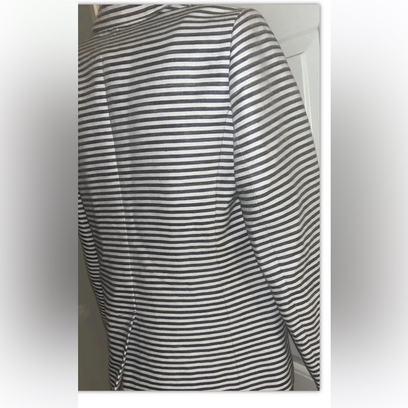 Madewell Plaid Women's Blazer Jacket Sz M Striped Pockets - Picture 5 of 7